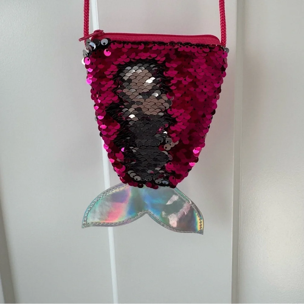 Mermaid purse | Sequin flip | very small almost coin purse sized